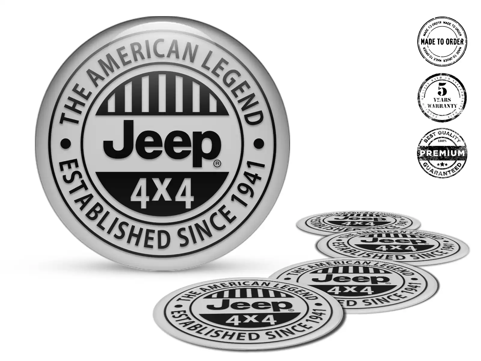 Jeep Etichetta Cupola Edizione Decalcomania Cerchio Qualità